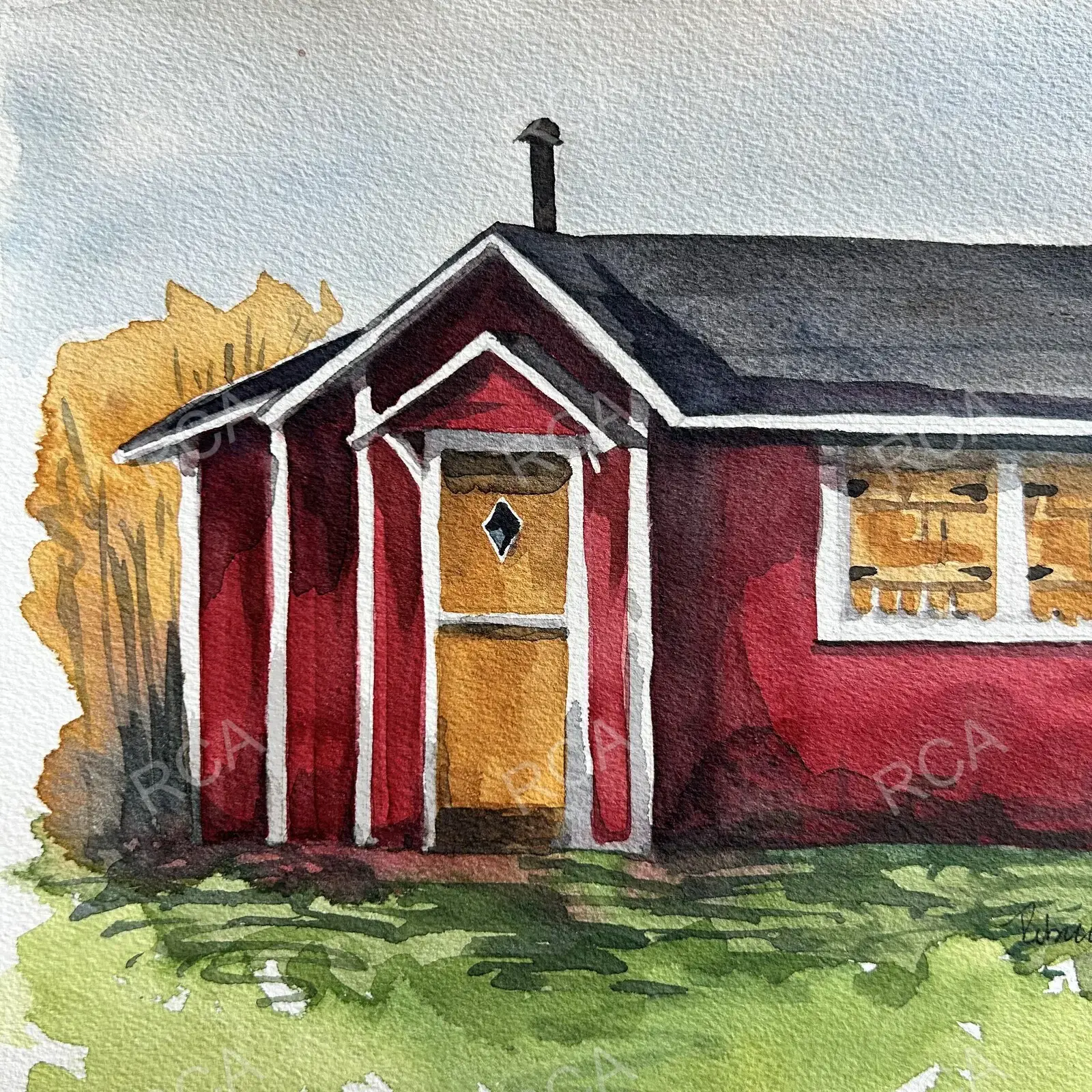 Red with Chimney, Tanto Norra Koloni detail 4