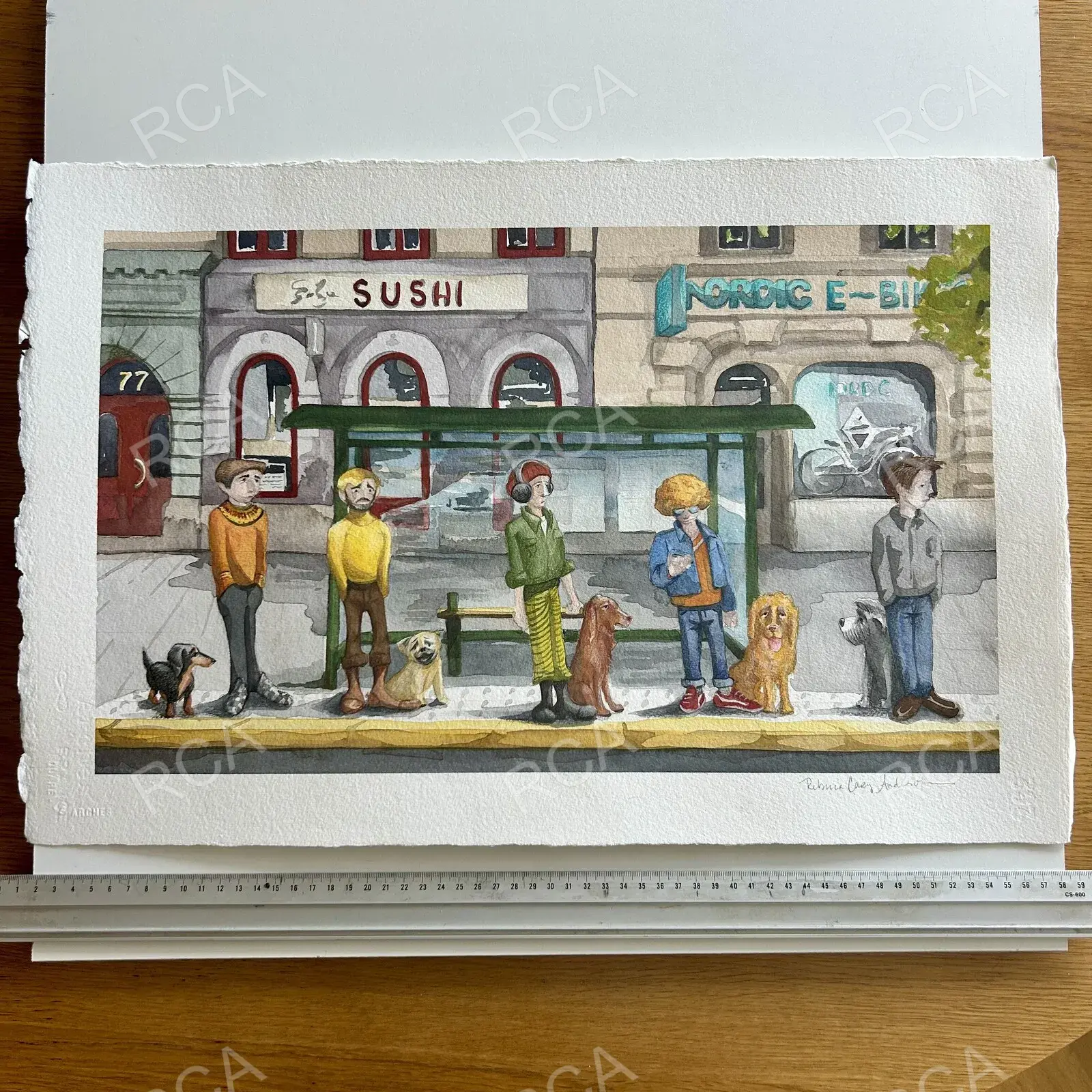 The Bus Stop, Hornsgatan detail 2