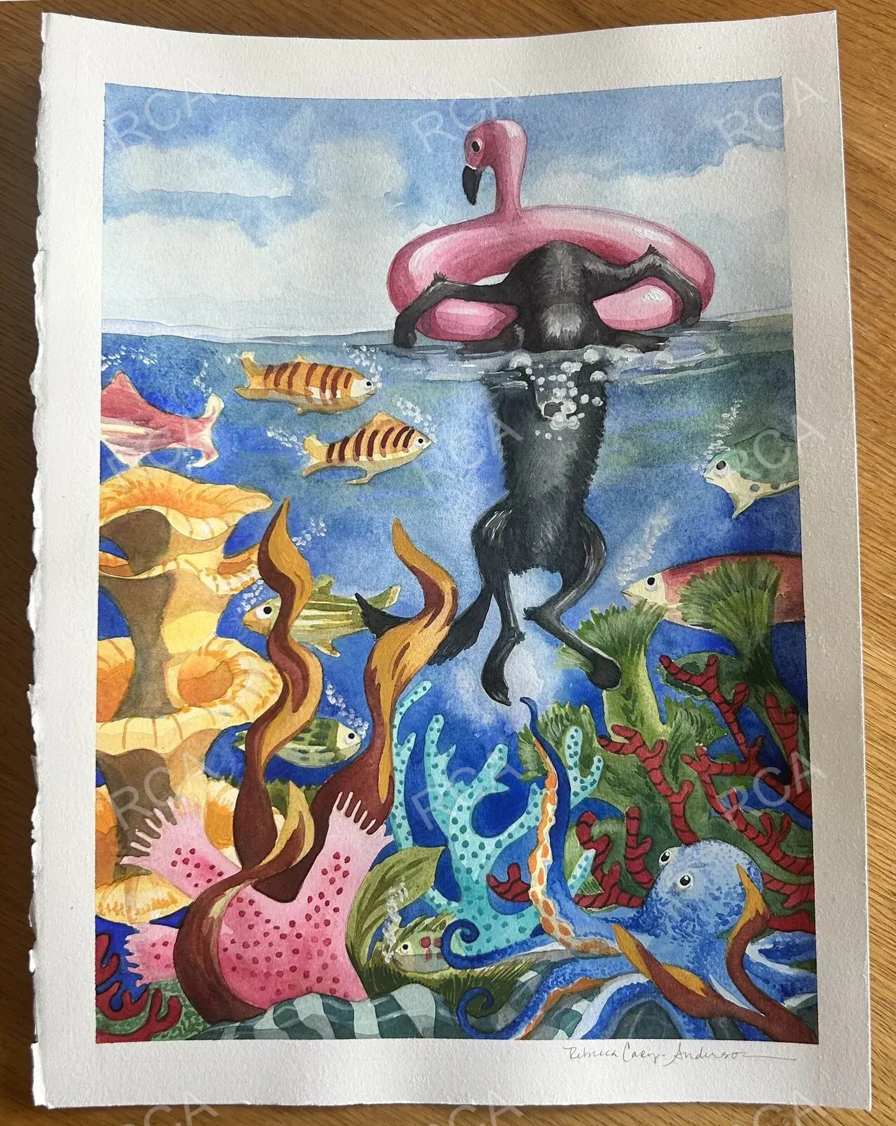 Flamingo Floatie detail 5