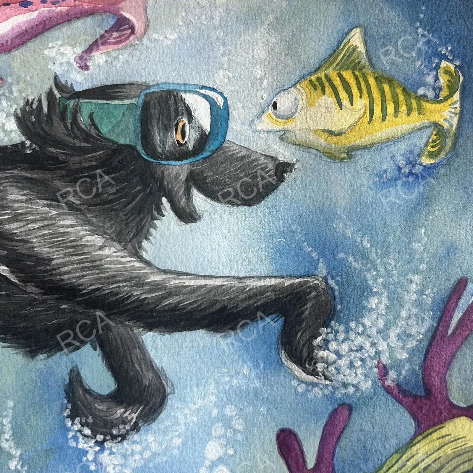 Swimming with Fishes detail 4